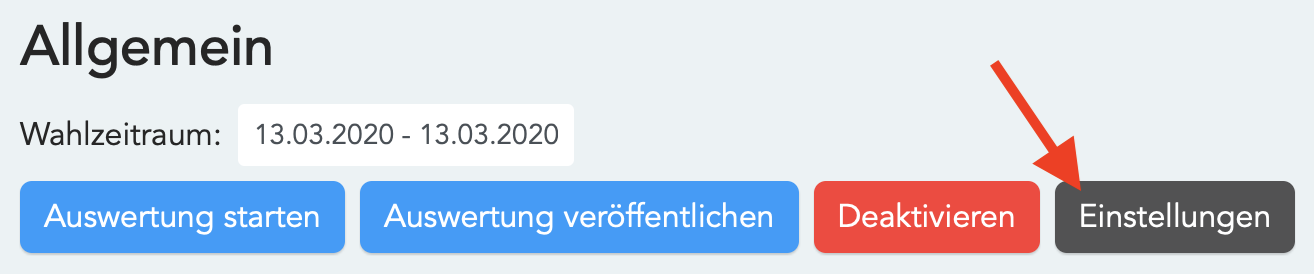 Auswertung starten